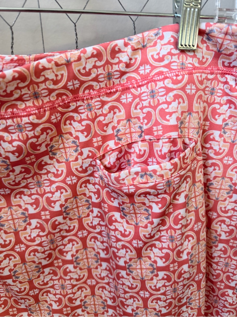 Grand Slam Coral Pink Printed Pull-On Tennis Skort XL - Picture 5 of 8